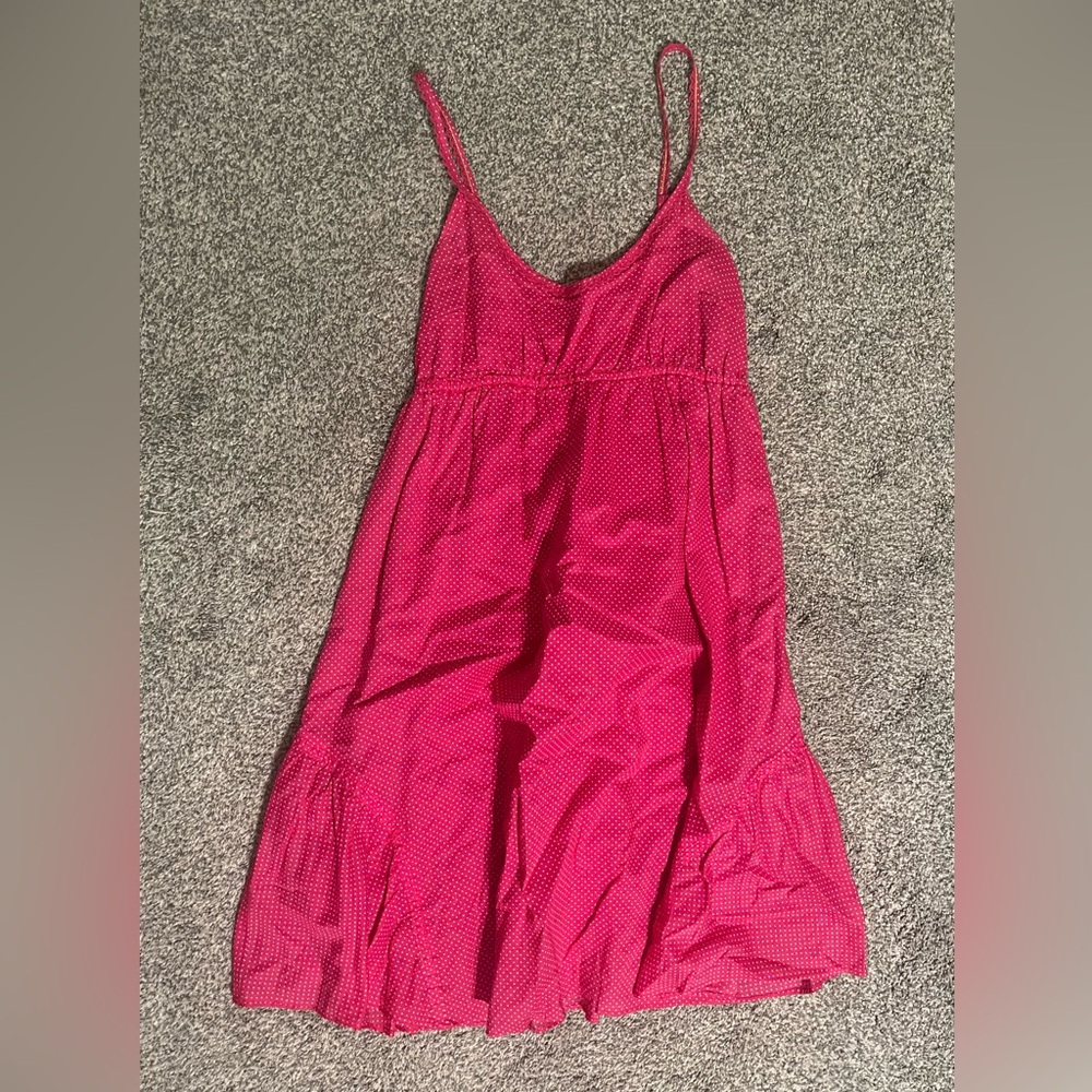 American Eagle Outfitters Pink Polka Dot Dress